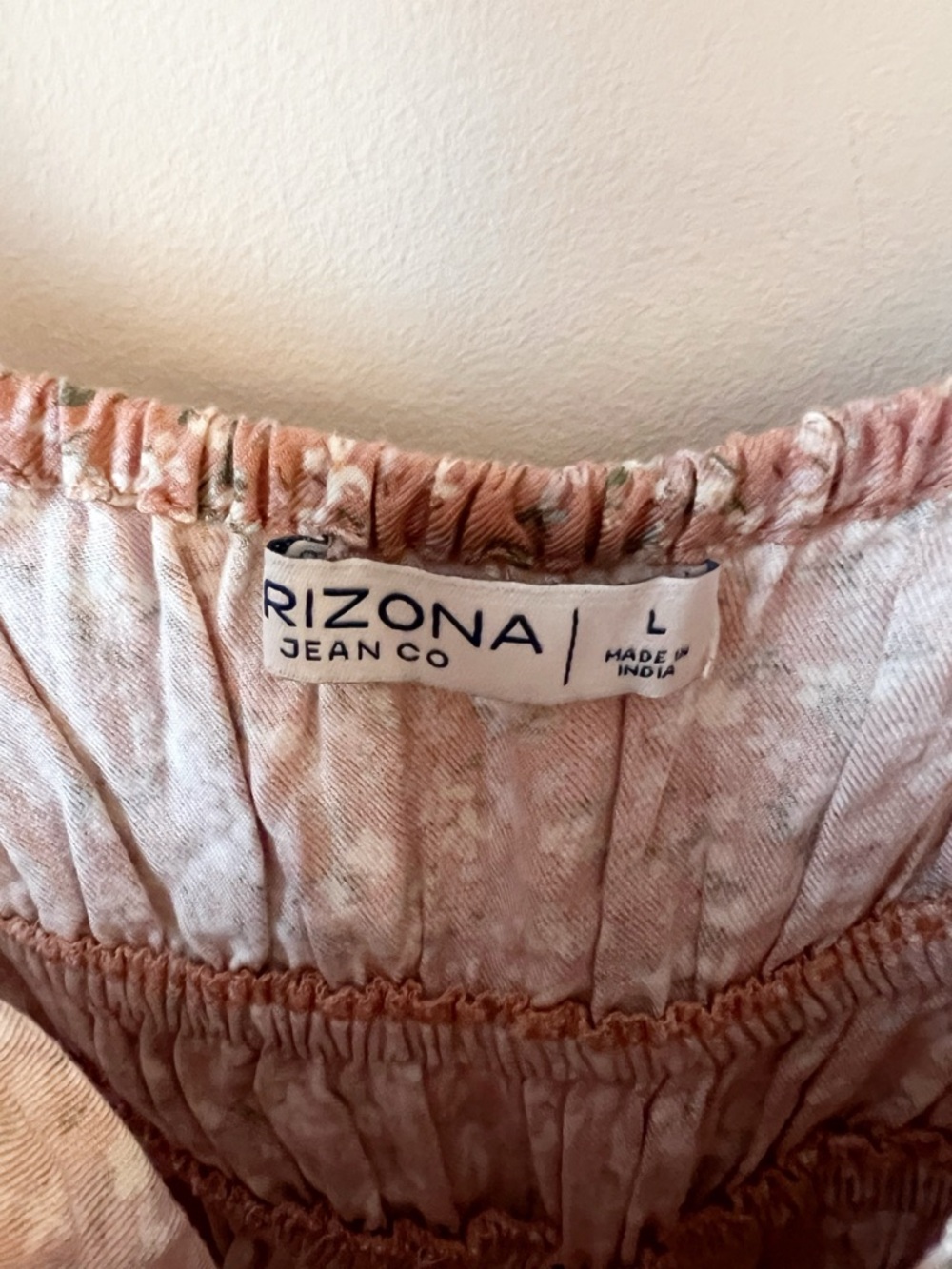 Arizona Jean Co. Sunset Clay Floral Sleeveless Jumpsuit Size Large NEW - Picture 7 of 12